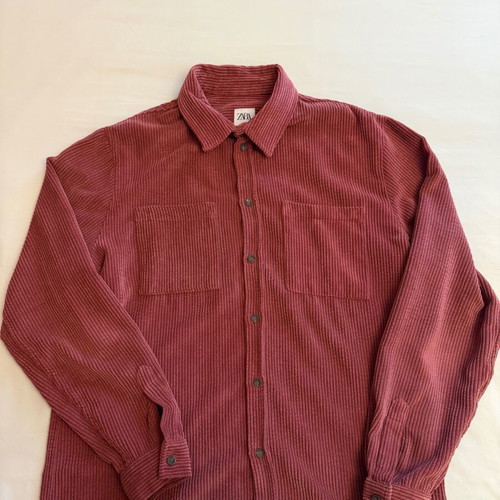 Overshirt - Corduroy shirt Zara like new, rotten apple color, size L