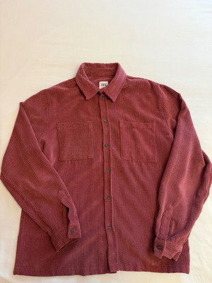 Overshirt - Corduroy shirt Zara like new, rotten apple color, size L