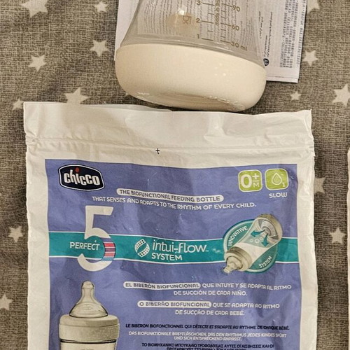 Chicco Plastic Bottle Perfect Anti-Colic 150ml for 0+ Months Beige new