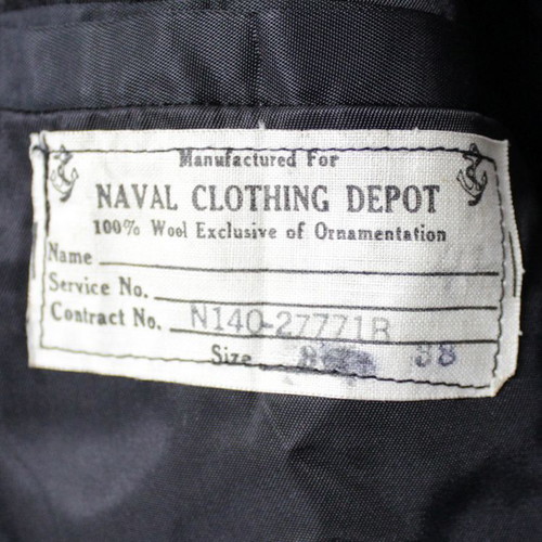 1938 U.S. Navy ημίπαλτο, σε καλή κατάσταση, χωρίς τρύπες