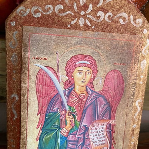 Archangel Michael image new, print copy 15x11cm