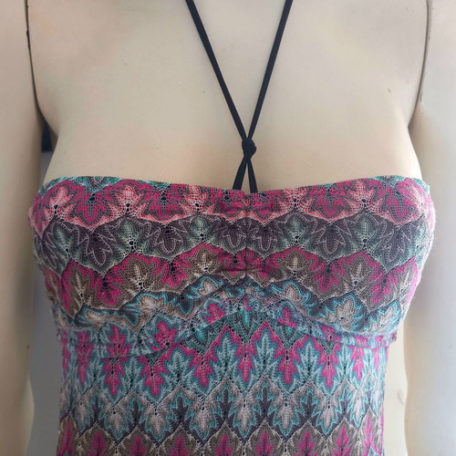 One-piece swimsuit new with jacquard knit fabric, size XS