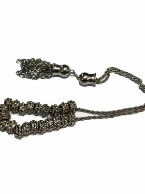 Metal worry beads new with chain and decorative design