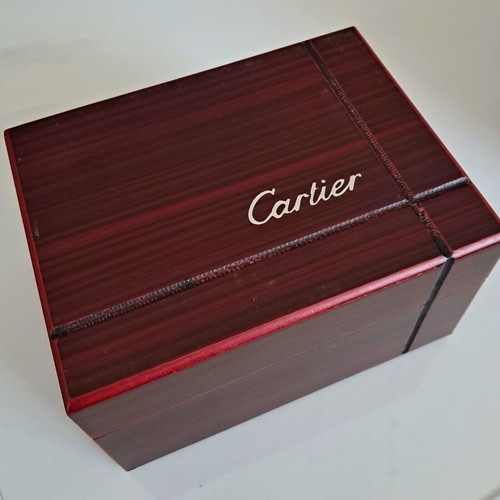 Cartier vintage watch box with papers used