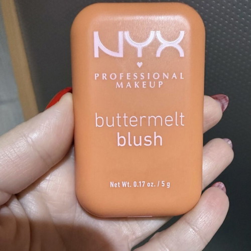 Nyx Buttermelt Blush 03 Sooner The Butta new, mandarin with shiny shimmer
