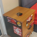 Bedside table with security lock like new