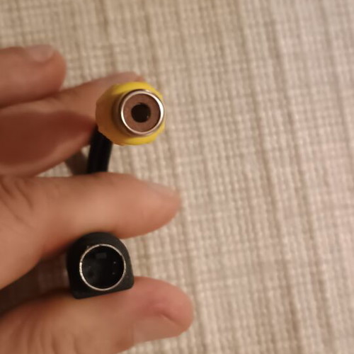 Rare RCA female to S-Video male adapter with bonus RCA cable