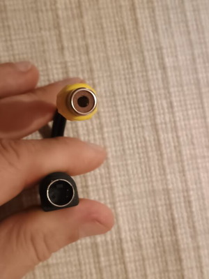 Rare RCA female to S-Video male adapter with bonus RCA cable