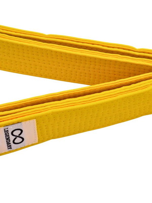 Legendary yellow martial arts belt new