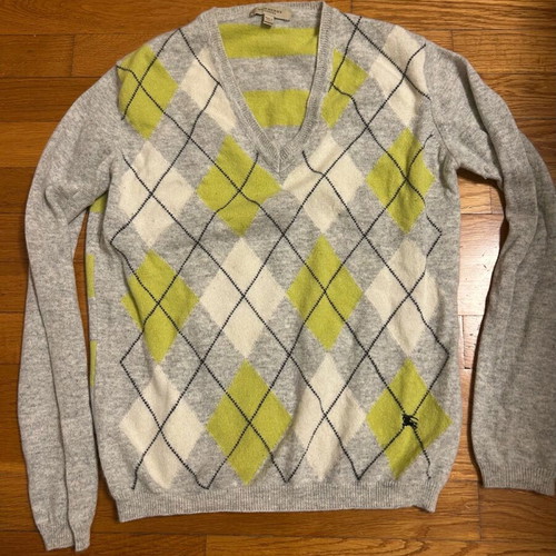 Burberry cashmere sweater S gray like new authentic