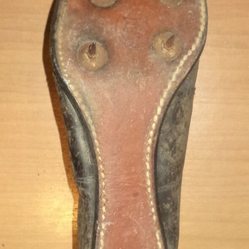 Riddell Leather Running Shoe used, 1940s, track and field