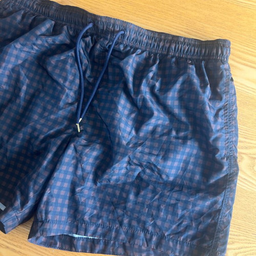 H&M checked brown black XL swim shorts like new