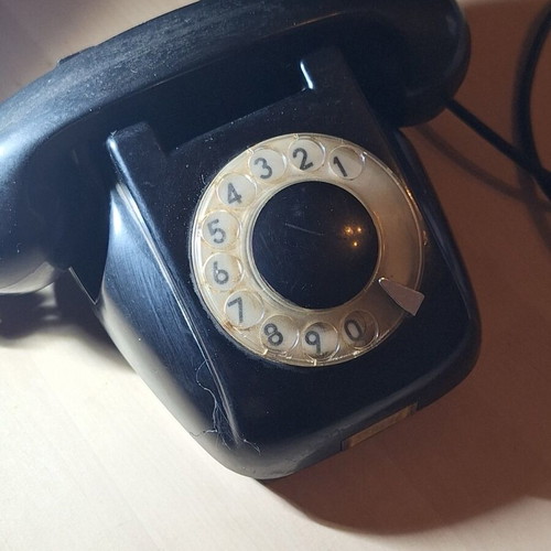 RWT CB-643 Elektrim telephone used, vintage bakelite antique
