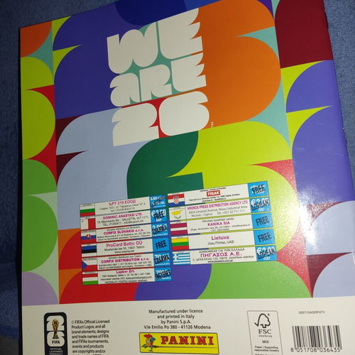 Panini World Cup 2026 Official Sticker Album new