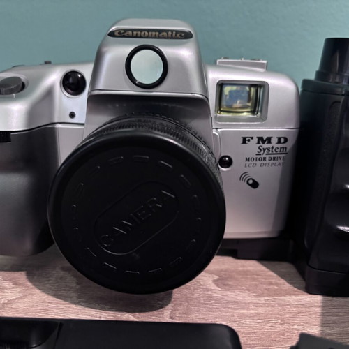 Canomatic film camera like new with remote control and accessories