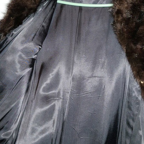 Mink fur like new, size small, brown