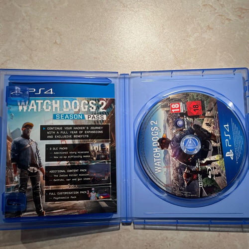 Watchdogs 2 PS4 like new with manual