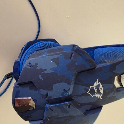 Trust GXT 322C Carus Gaming Headset, blue camouflage
