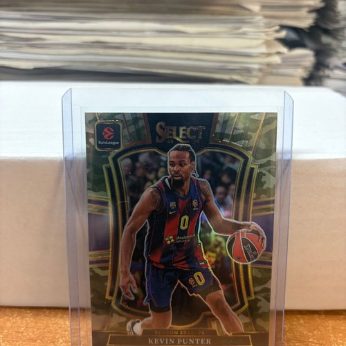 2025-26 Select EuroLeague Kevin Punter Premier Green Camo Prizm card new