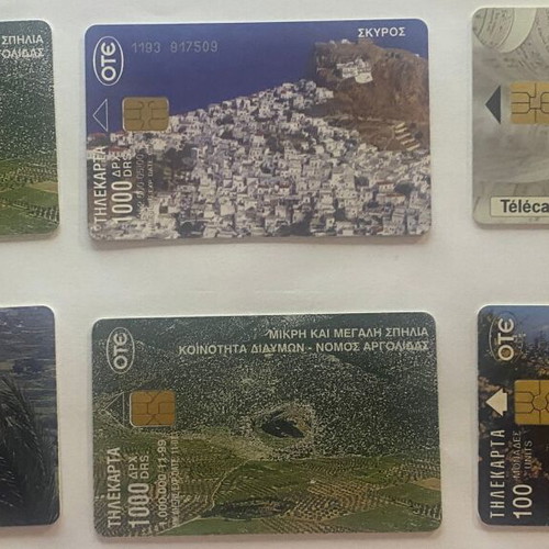 Collectible phone cards like new, pack of 12 euros