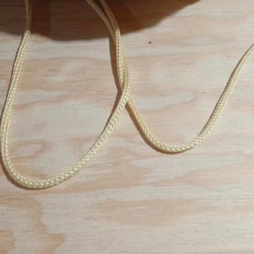 Straw crossbody bag like new, yellow and gold with cord