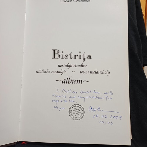 Bistrita album by Oscar Skrabel, town melancholy photobook