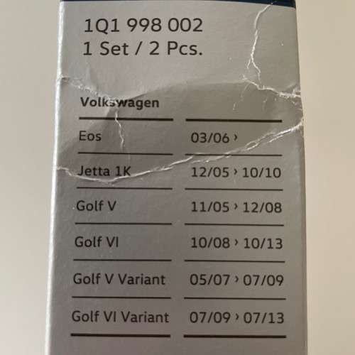 VW wiper blades new genuine in box