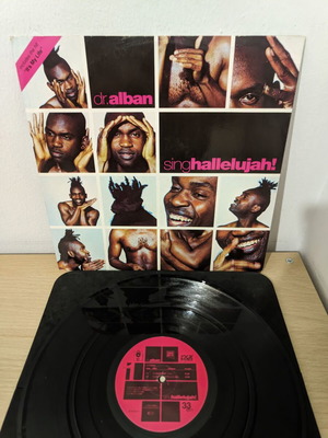 12" Dr. Alban Sing Hallelujah! vinyl record used, electronic