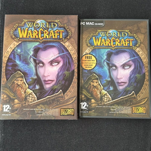 World of Warcraft PC game vanilla version used, complete with 5 CDs