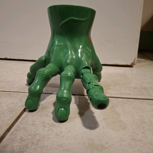 Plastic hand used, decorative
