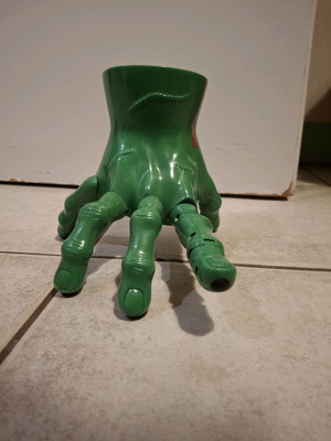 Plastic hand used, decorative