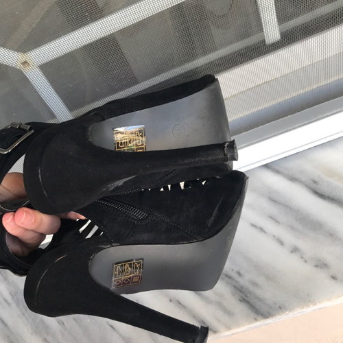 Voi&Noi sandals used, size 36, black with heel