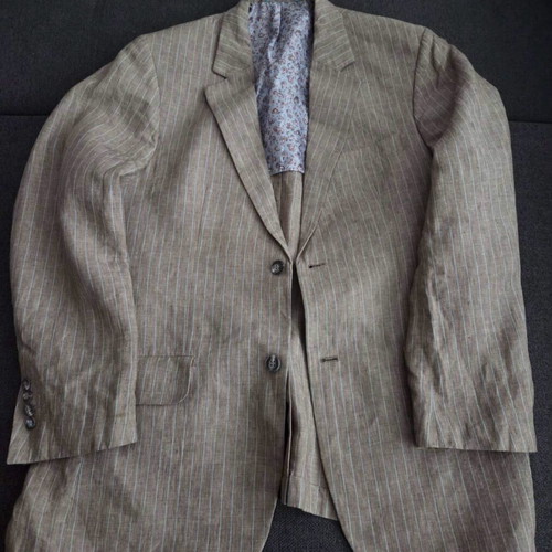 Men's linen jacket Frank Eden like new, beige, size 52