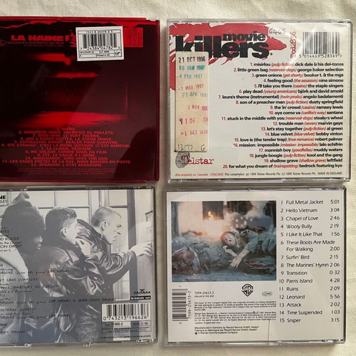 Movie Soundtracks CDs like new, cult movie pack