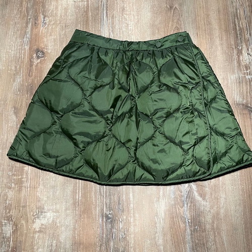 Weekday mini wrap quilted skirt new with tags, khaki, XS/S