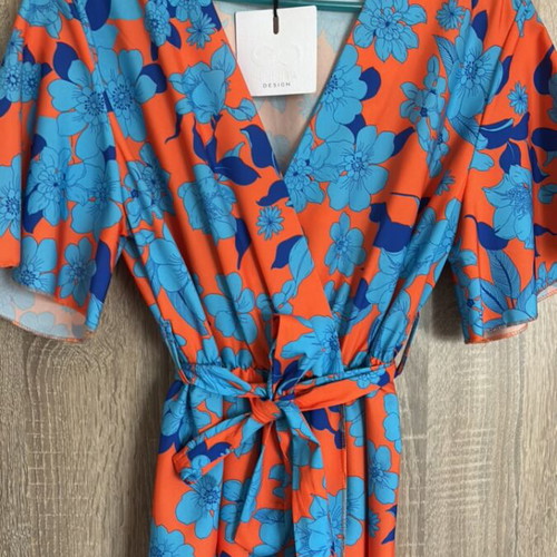 Summer dress orange one size new