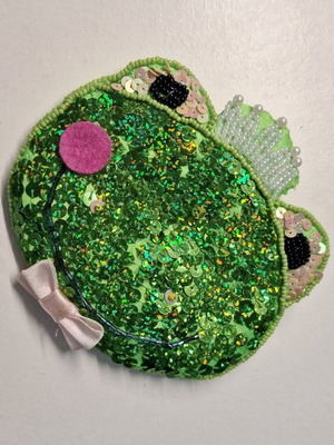 Vintage wallet with sequins new
