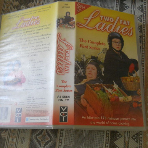 Two Fat Ladies The Complete First Series VHS tape used with subtitles