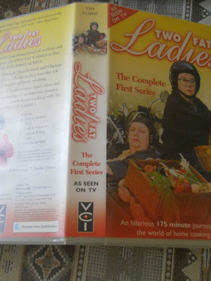 Two Fat Ladies The Complete First Series VHS tape used with subtitles