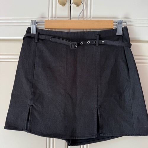 Zara denim skort with belt used, size S