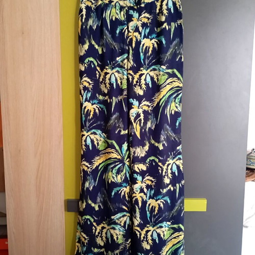 American Vintage women's pants size S, viscose, blue multicolor