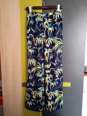 American Vintage women's pants size S, viscose, blue multicolor