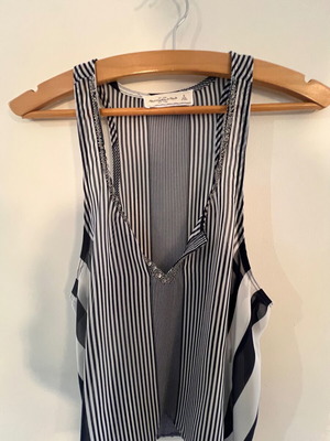 Abercrombie & Fitch sleeveless blouse used, multicolor, size S