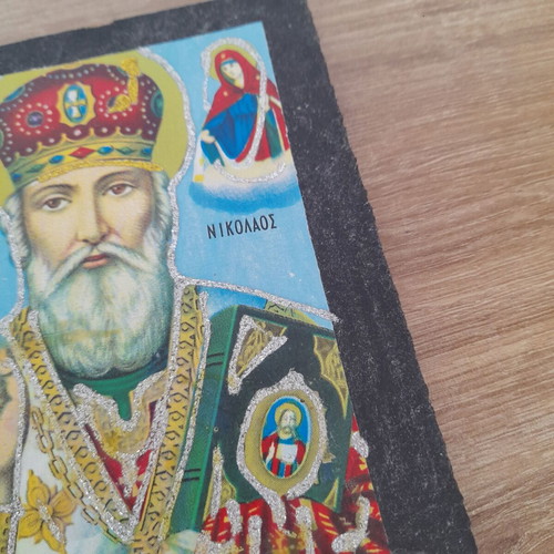 Saint Nicholas image used, small icon 10.5x15cm