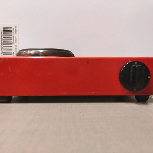 Vacom tabletop hotplate used, red enamel for coffee