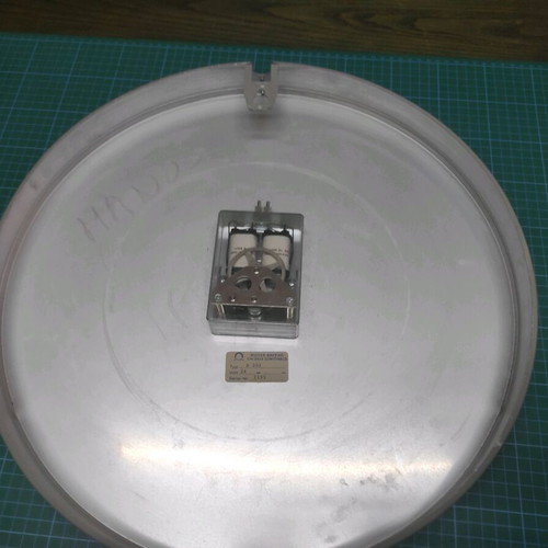 Moba Time railway clock used, analog, 42cm diameter