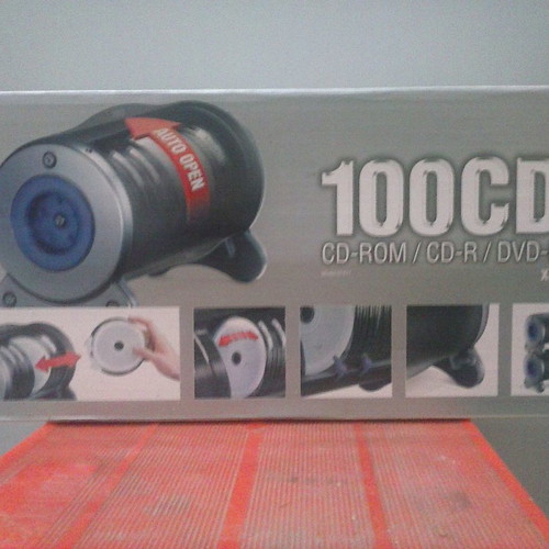 Tabletop CD Case Barrel 100 CD/DVD/BDR