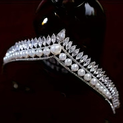 Bridal tiara with crystal rhinestones, new