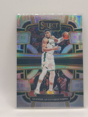 2023-24 Panini Select Giannis Antetokounmpo Concourse Silver Prizm κάρτα μπάσκετ