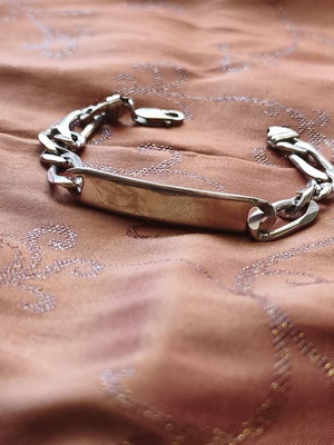 Heavy Solid 925 Silver Men's Figaro Bracelet 30g with Gift